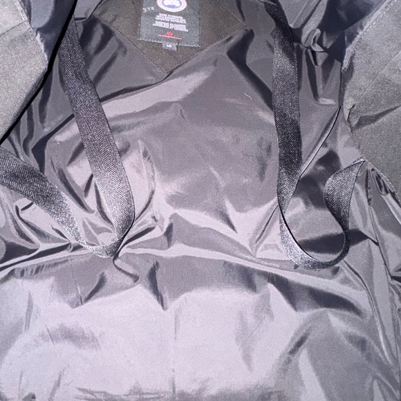 Canada Goose Black Shelburne Parka with Fur Hood Excellent Womens Large - Picture 8 of 16